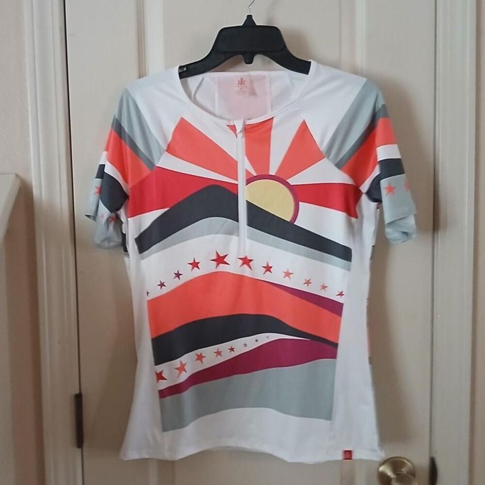 Krimson Klover Women's Vida Cycling Biker Jersey Sunburst M
